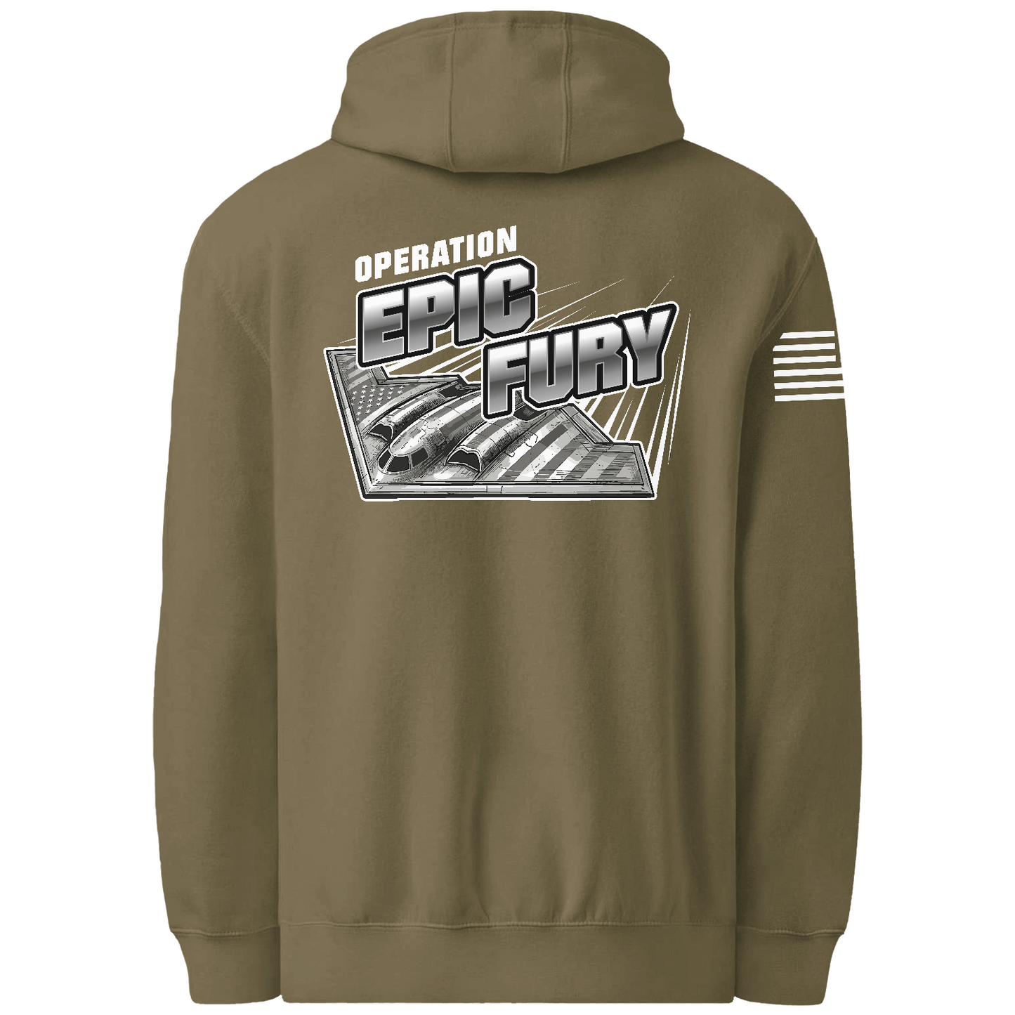 CUSTOM Operation Epic Fury Comfort Unisex Hooded Sweatshirt - Supersonic