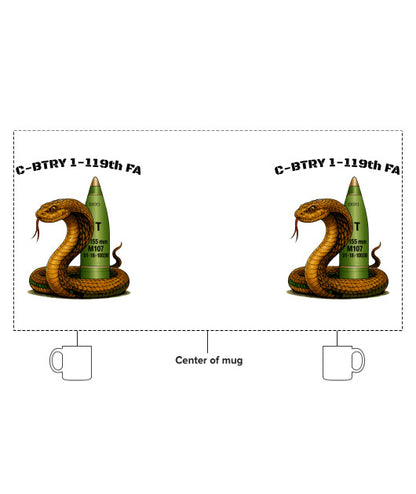 C-BTRY 1-119th FA Ceramic Mug - fXbxQH