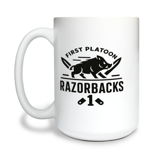 1st PLT, B CO 15 oz White Ceramic Mug - 82kycD