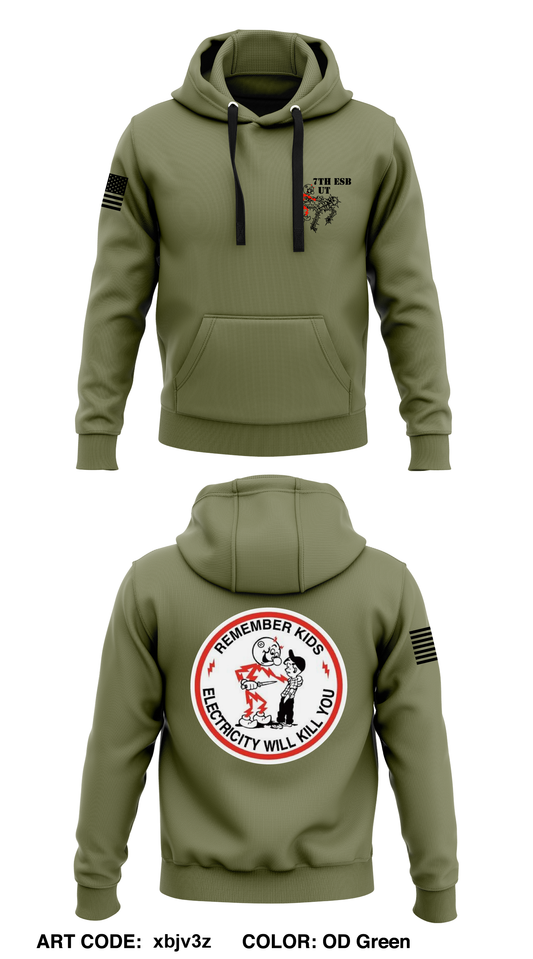 7th ESB UT  Core Men's Hooded Performance Sweatshirt - xbjv3z