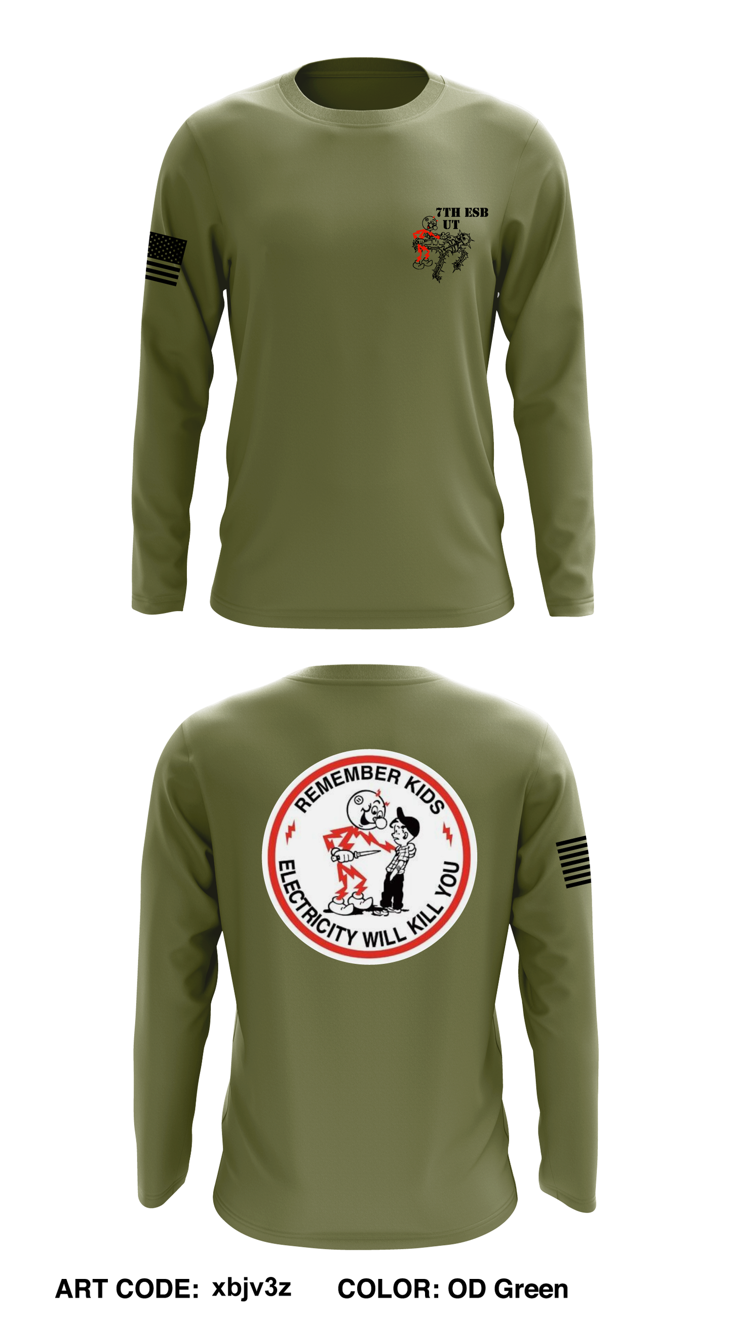 7th ESB UT Core Men's LS Performance Tee - xbjv3z