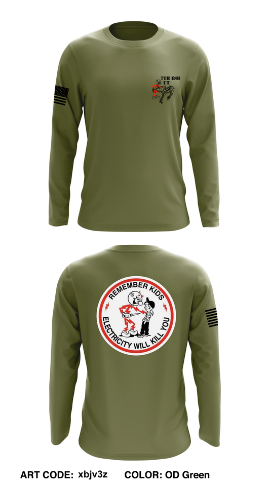 7th ESB UT Core Men's LS Performance Tee - xbjv3z