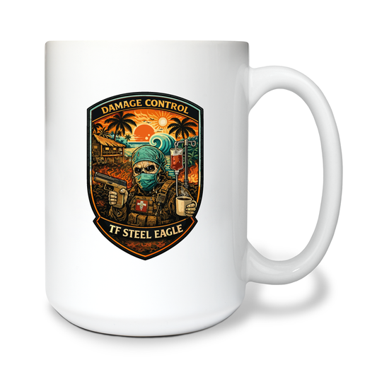 Island Time 15 oz White Ceramic Mug - kaxNbQ