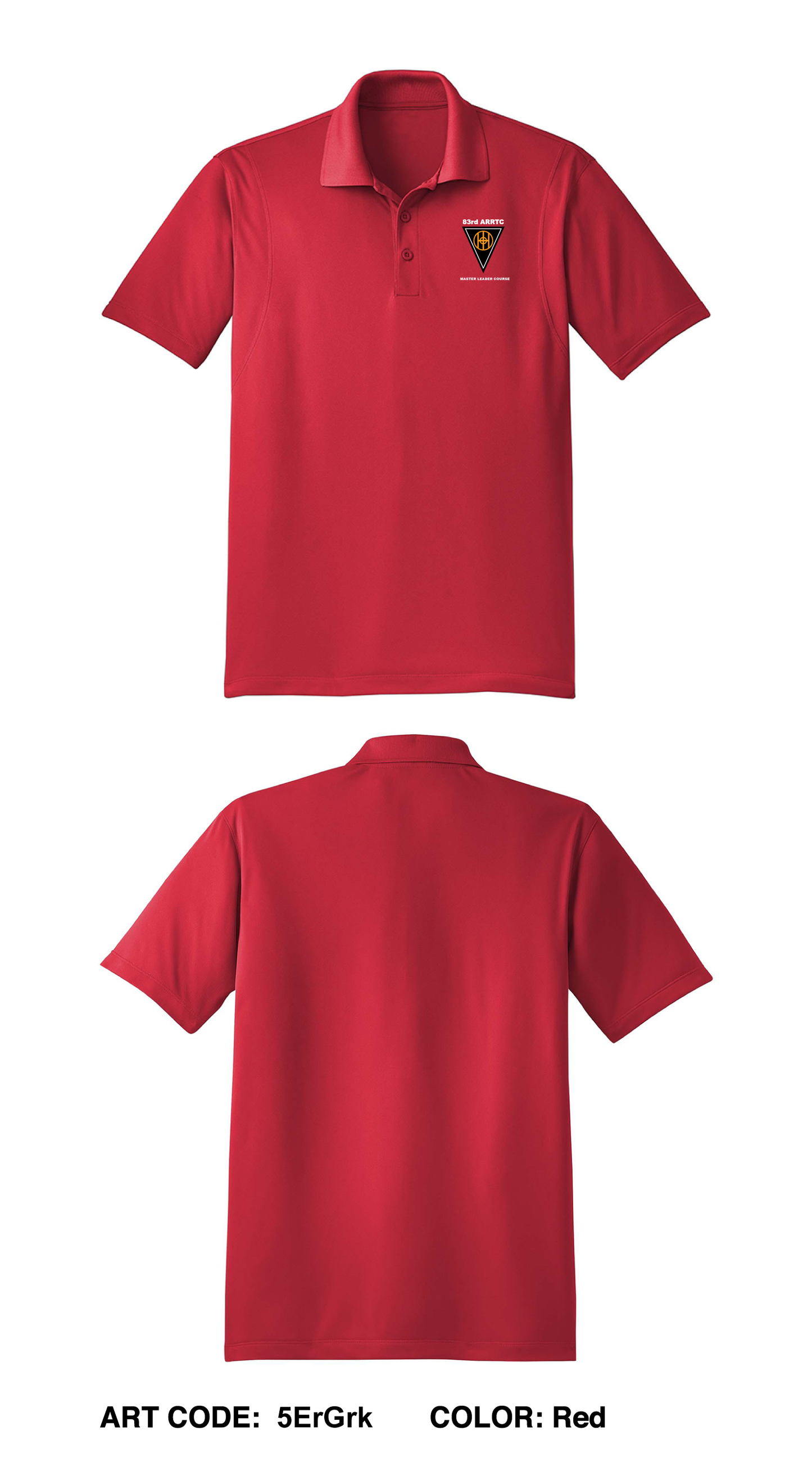 83rd ARRTC Core Men's SS Performance Polo - 5ErGrk