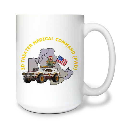 3D Theater Medical Command (FWD) 15 oz White Ceramic Mug - DukXKz