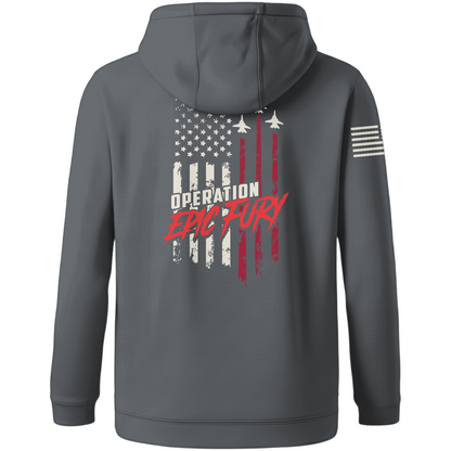 CUSTOM Operation Epic Fury Hi-Tech Performance Hoodie - Flag