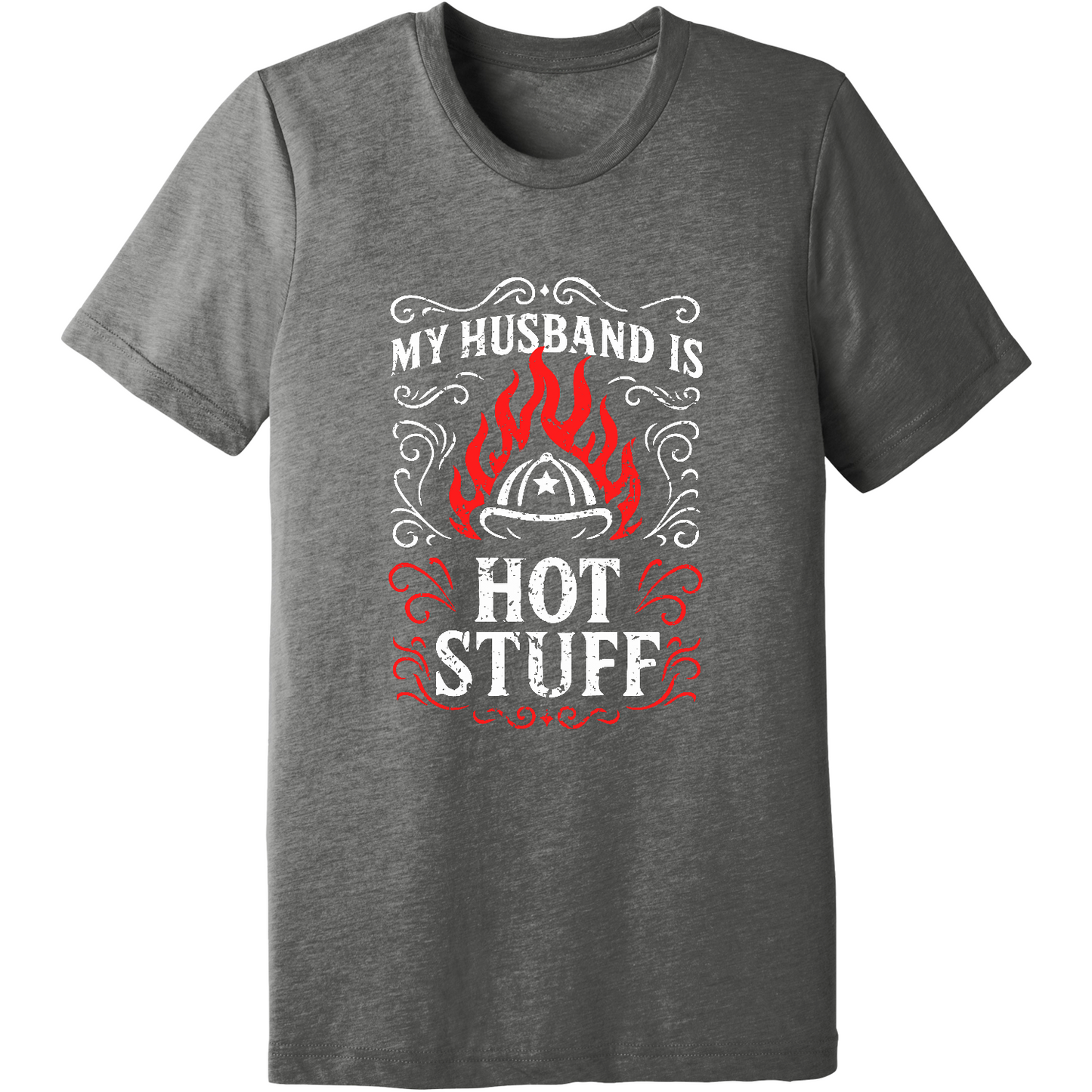 Emblem Comfort Unisex Triblend SS Tee - Husband Hot Stuff