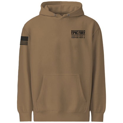 CUSTOM Operation Epic Fury Comfort Unisex Hooded Sweatshirt - Eagle