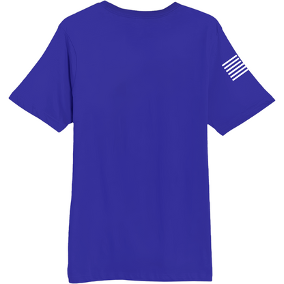 Emblem Basics Comfort Unisex Cotton SS Tee - White Flag