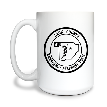 Sauk County Emergency Response Team 15 oz White Ceramic Mug - tXRknb