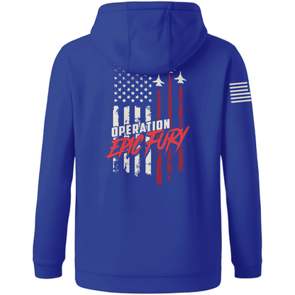 CUSTOM Operation Epic Fury Hi-Tech Performance Hoodie - Flag