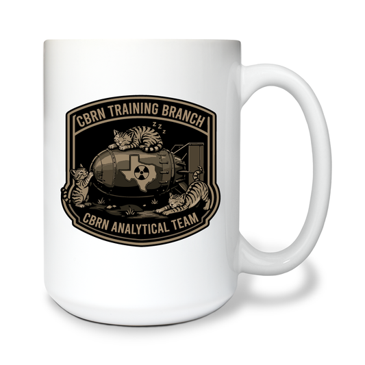 CBRN Training Branch 15 oz White Ceramic Mug - WSE9KP