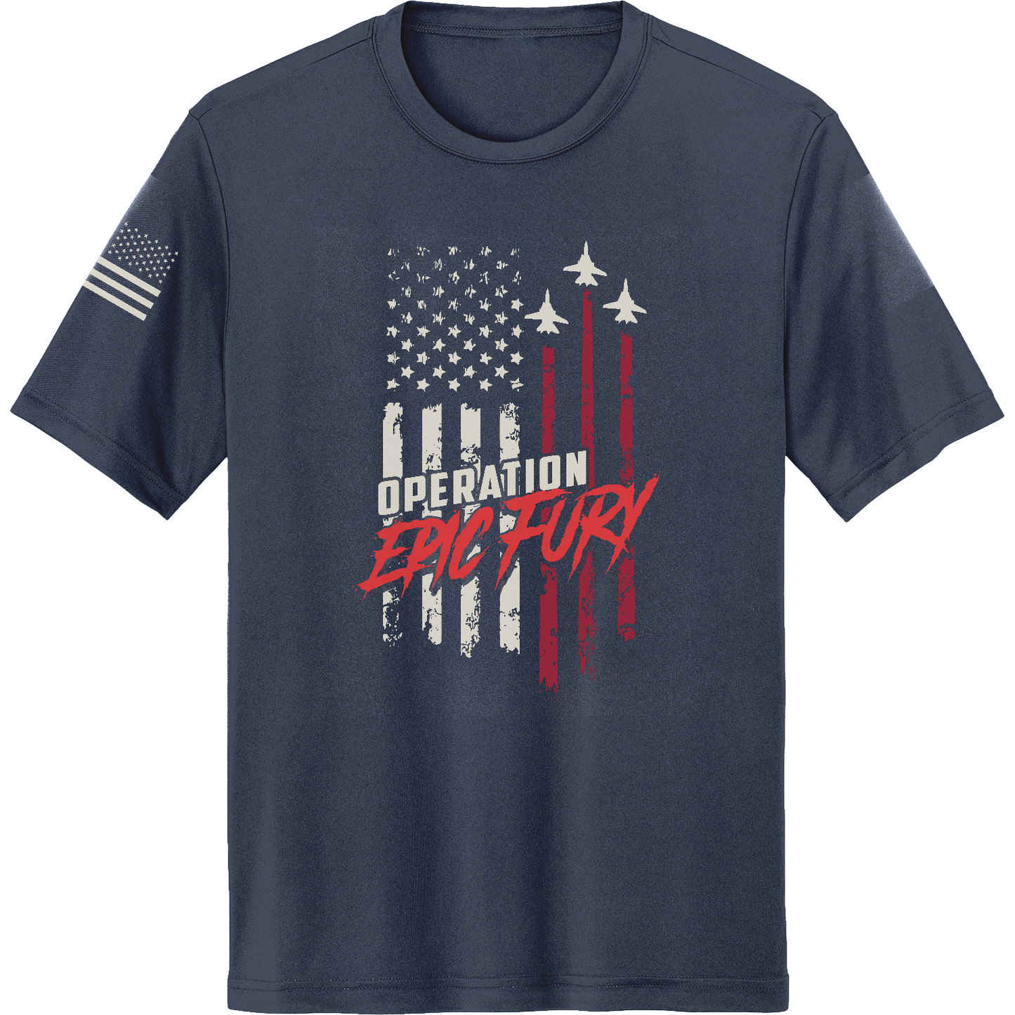 CUSTOM Operation Epic Fury Hi-Tech SS Performance Tee - Flag