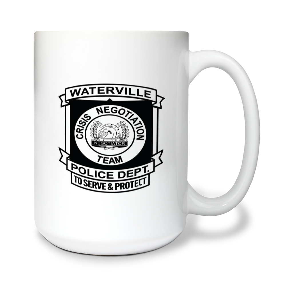 Crisis Negotiation Team 15 oz White Ceramic Mug - t3lals