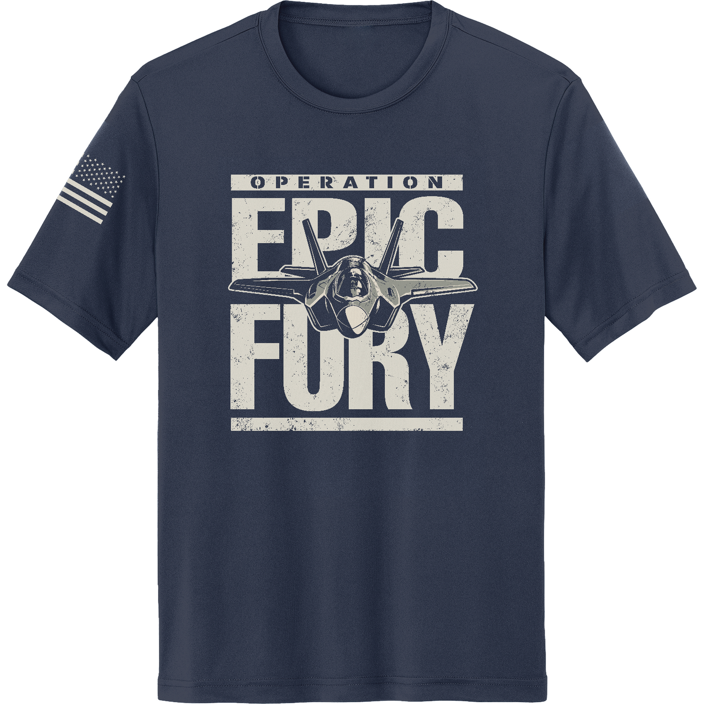 CUSTOM Operation Epic Fury Hi-Tech SS Performance Tee - Plane