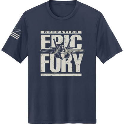 CUSTOM Operation Epic Fury Hi-Tech SS Performance Tee - Plane