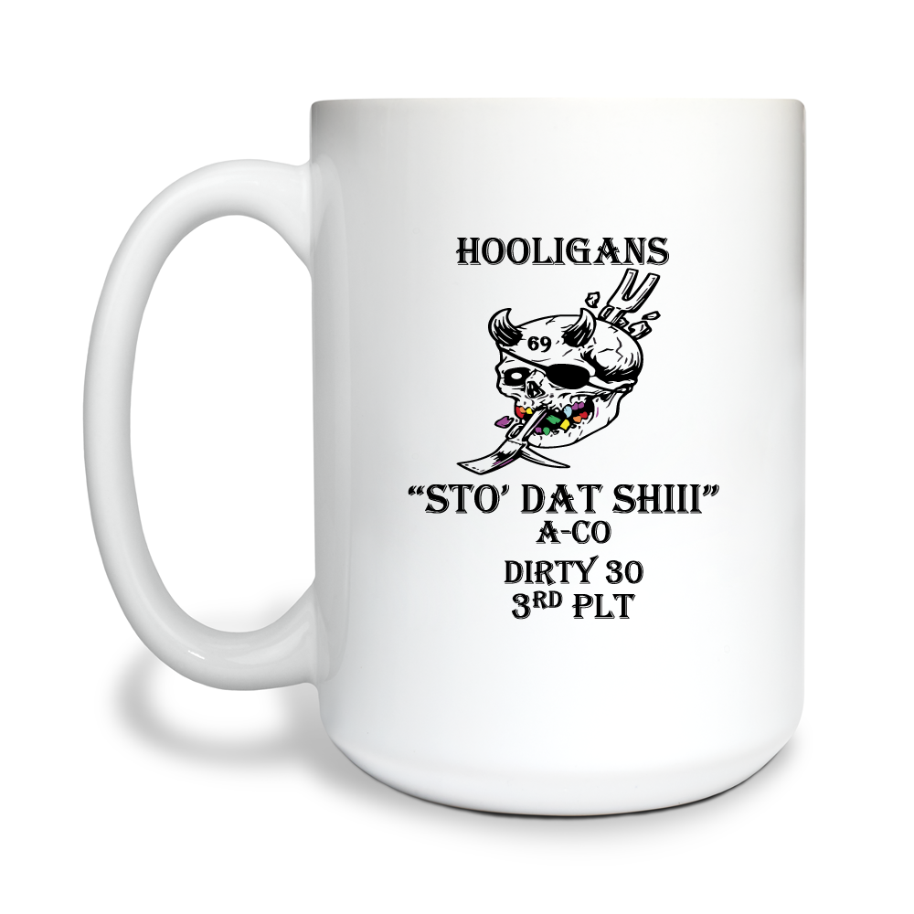 HOOLIGANS Store 1 15 oz White Ceramic Mug - TBM8Yf