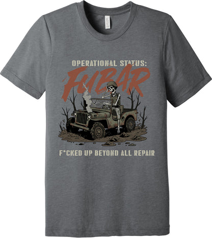 Emblem Comfort Unisex Triblend SS Tee - FUBAR