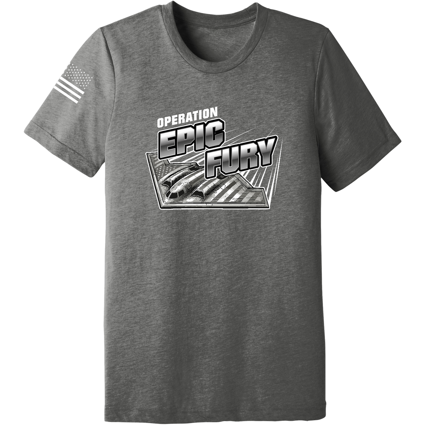 CUSTOM Operation Epic Fury Comfort Unisex Triblend SS Tee - Supersonic