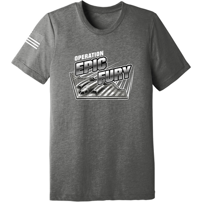 CUSTOM Operation Epic Fury Comfort Unisex Triblend SS Tee - Supersonic