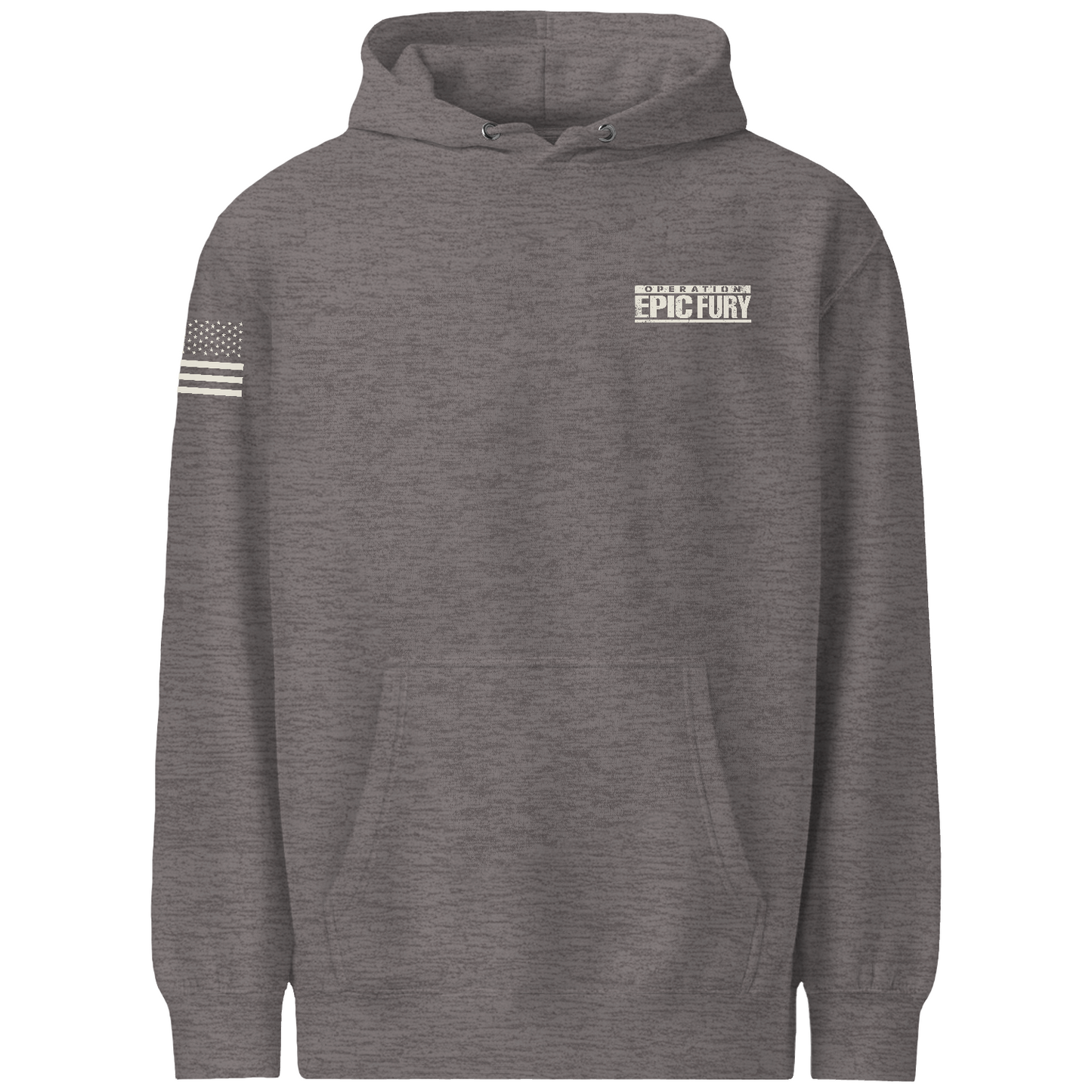 Operation Epic Fury Comfort Unisex Hooded Sweatshirt - Stealth