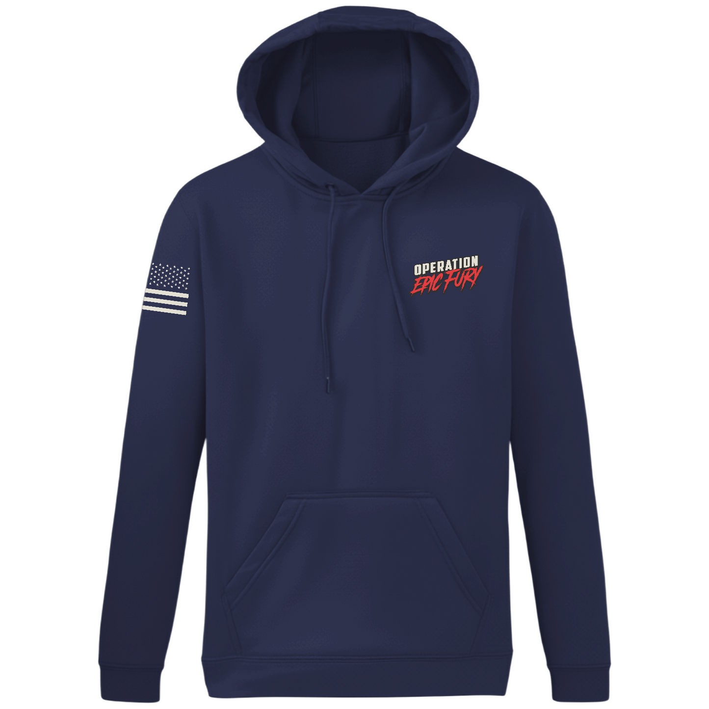 Operation Epic Fury Hi-Tech Performance Hoodie - Flag