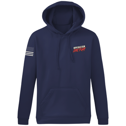 Operation Epic Fury Hi-Tech Performance Hoodie - Flag