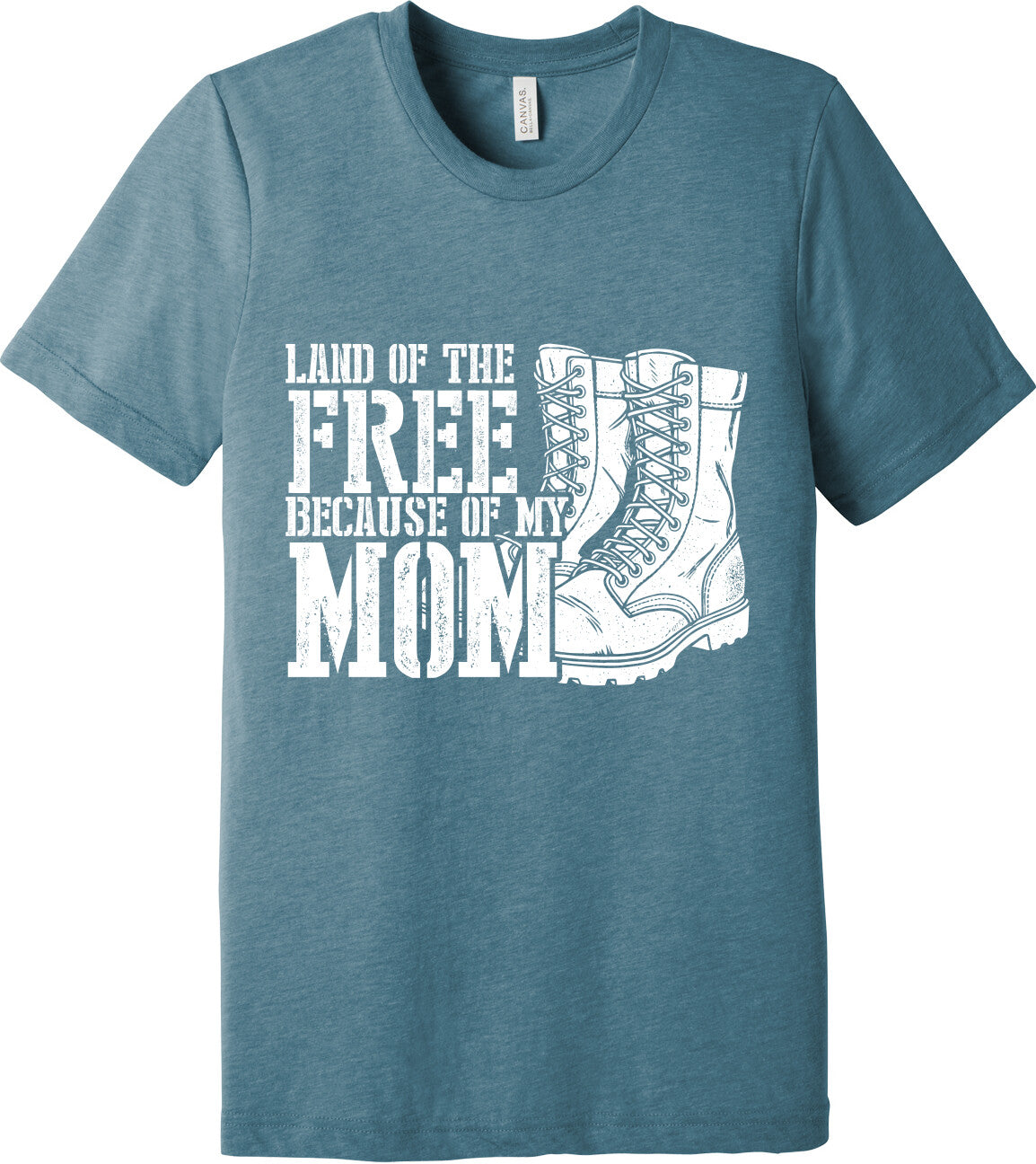 Emblem Comfort Unisex Triblend SS Tee - Because of Mom