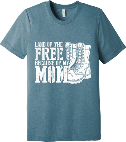 Emblem Comfort Unisex Triblend SS Tee - Because of Mom