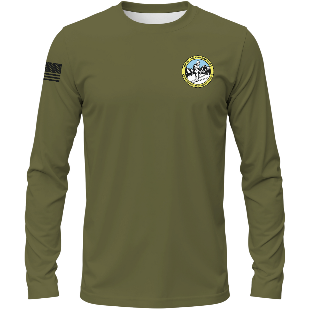 Marine Corps Mountain Warfare Training Center Core Men's LS Performance Tee - s5qm5n