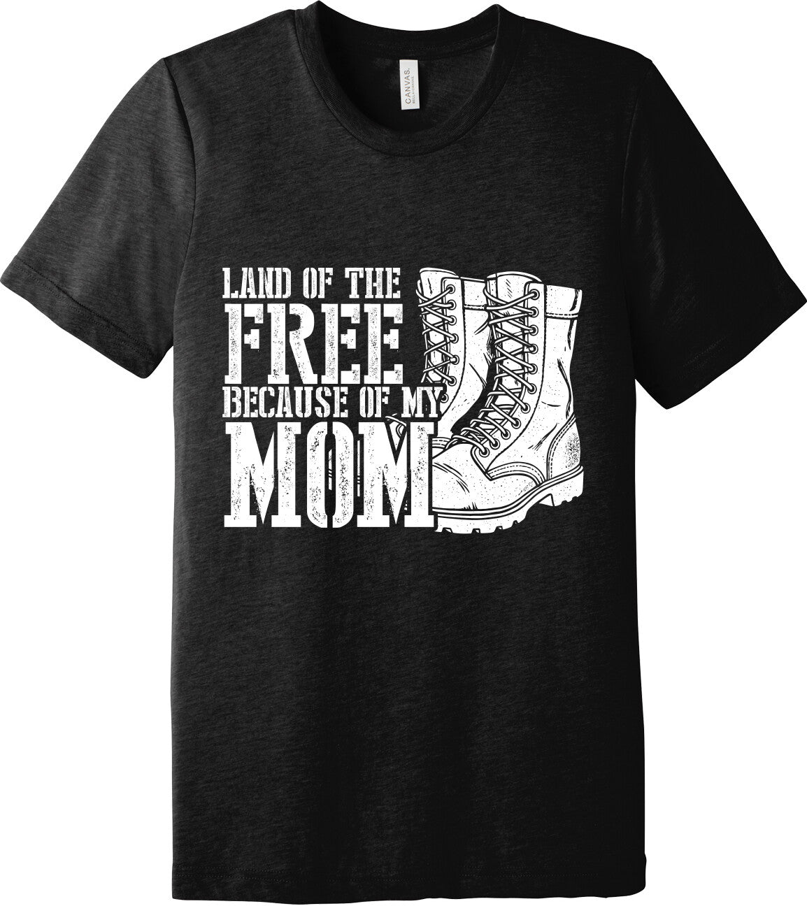Emblem Comfort Unisex Triblend SS Tee - Because of Mom