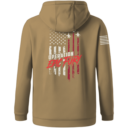 CUSTOM Operation Epic Fury Hi-Tech Performance Hoodie - Flag