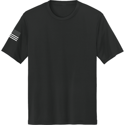Emblem Basics Hi-Tech SS Performance Tee - White Flag