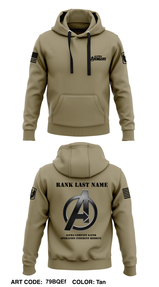 CUSTOM A Co 642D ASB  Core Men's Hooded Performance Sweatshirt - 79BQEf
