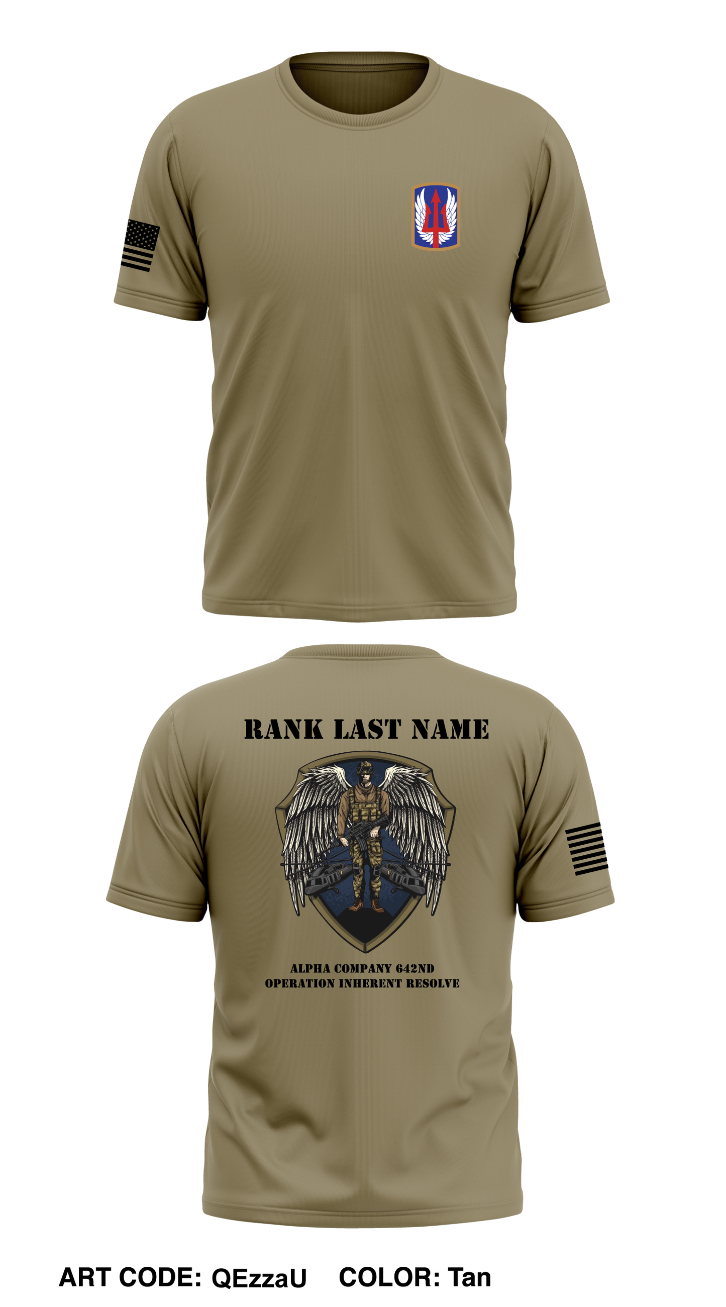 CUSTOM A Co 642D ASB Core Men's SS Performance Tee - QEzzaU