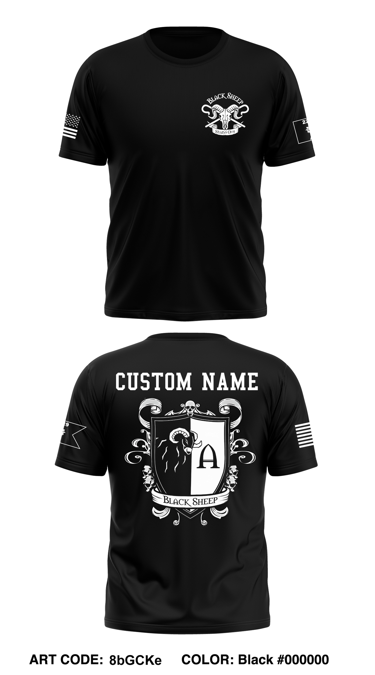 CUSTOM A Co, 229th MI BN Core Men's SS Performance Tee - 8bGCKe