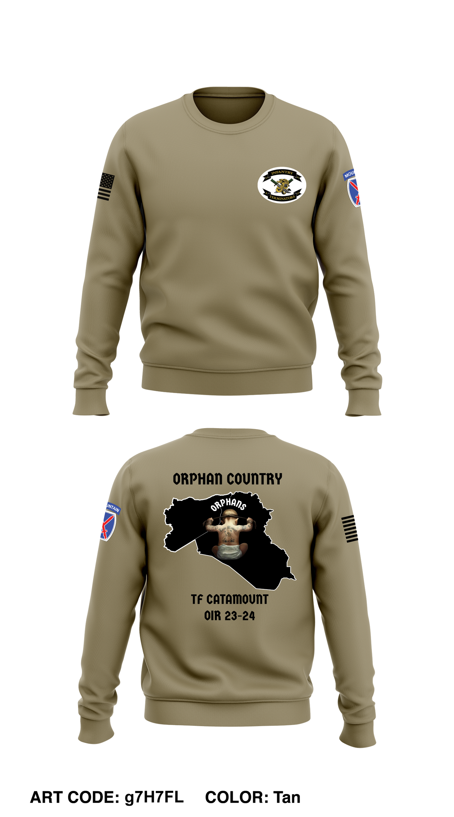 A Co 2-14 3rd Platoon Core Men's Crewneck Performance Sweatshirt - g7H7FL