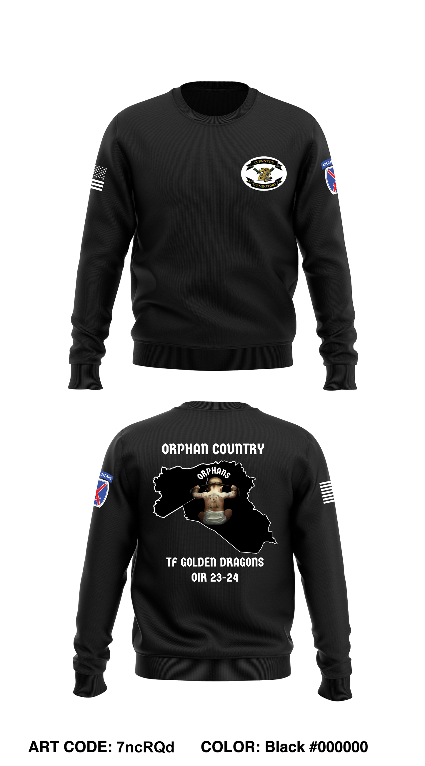 A co 2-14 3rd platoon Core Men's Crewneck Performance Sweatshirt - 7ncRQd