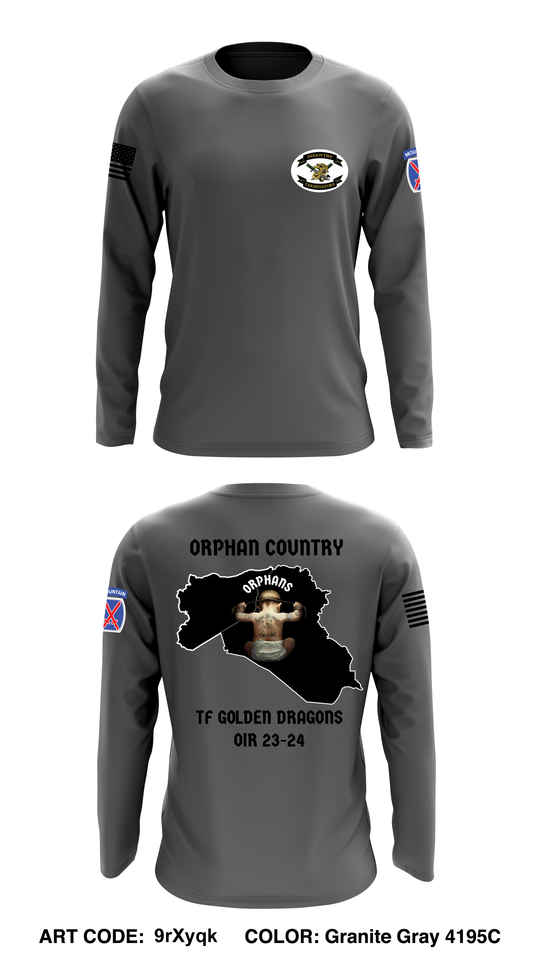 A co 2-14 3rd platoon Core Men's LS Performance Tee - 9rXyqk