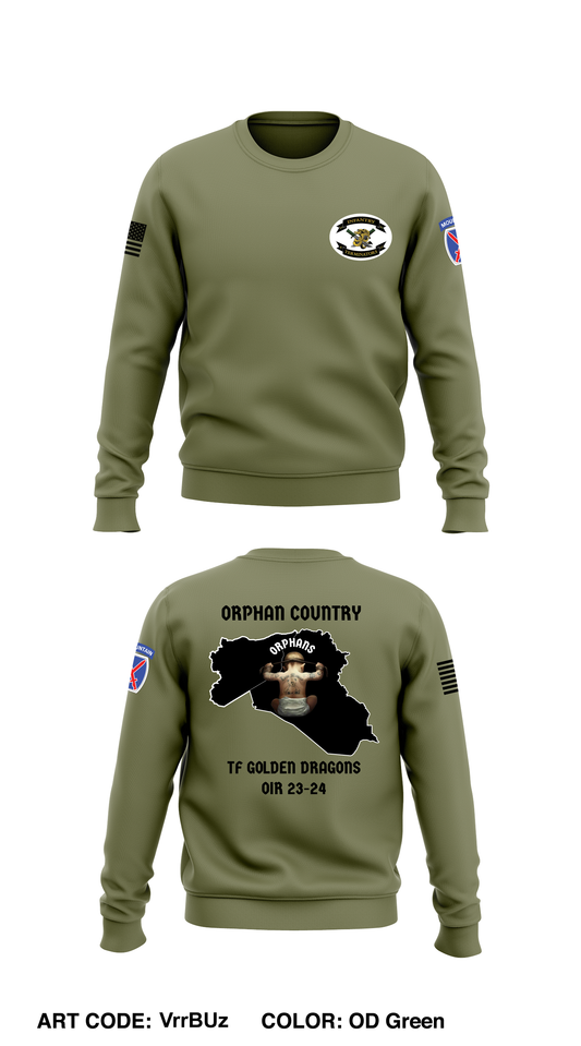 A co 2-14 3rd platoon Core Men's Crewneck Performance Sweatshirt - VrrBUz