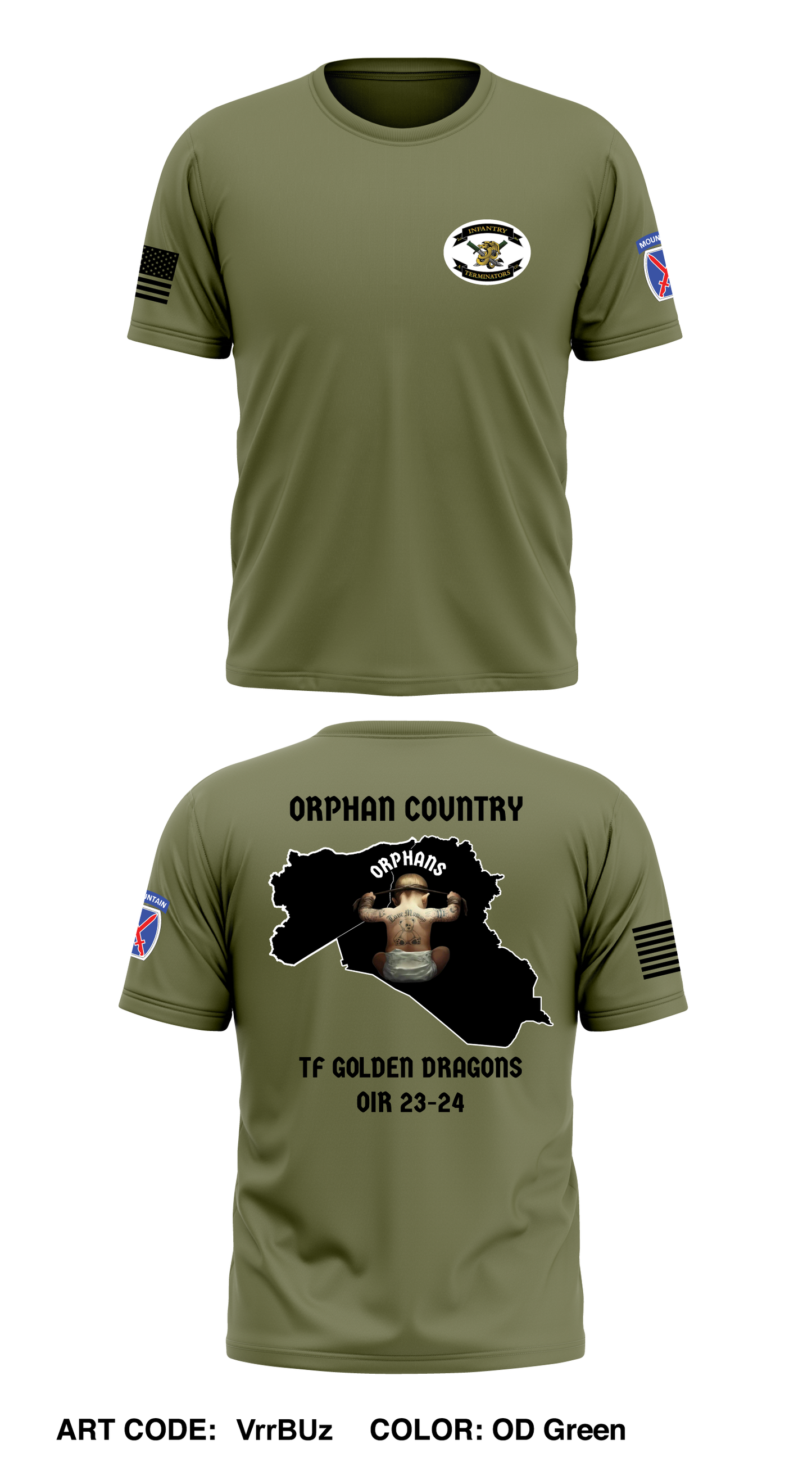 A co 2-14 3rd platoon Core Men's SS Performance Tee - VrrBUz