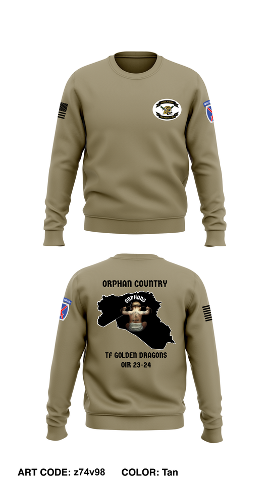 A co 2-14 3rd platoon Core Men's Crewneck Performance Sweatshirt - z74v98