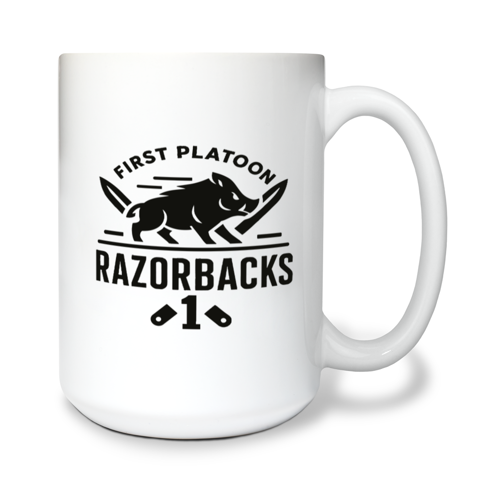 1st PLT, B CO 15 oz White Ceramic Mug - 82kycD