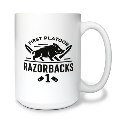 1st PLT, B CO 15 oz White Ceramic Mug - 82kycD