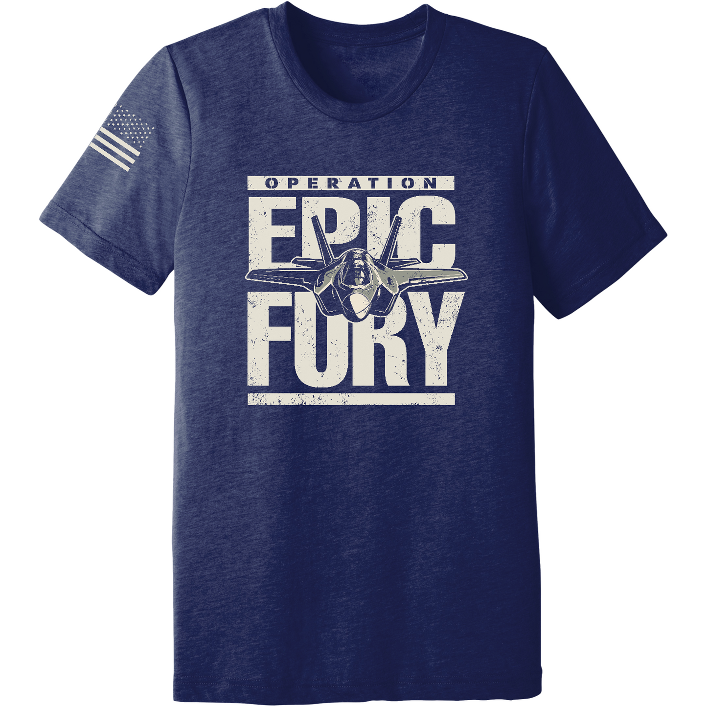 CUSTOM Operation Epic Fury Comfort Unisex Triblend SS Tee - Plane