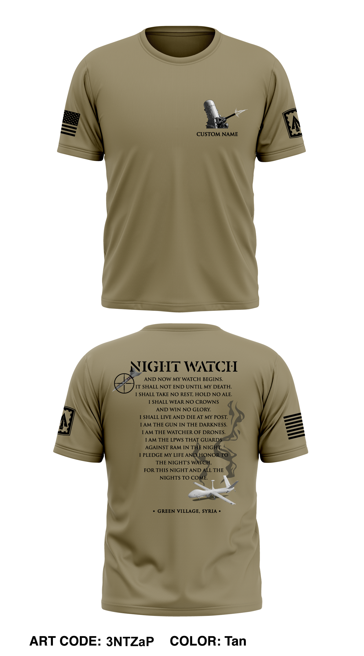 CUSTOM Bravo 2-44 ADA Store 1 Core Men's SS Performance Tee - 3NTZaP