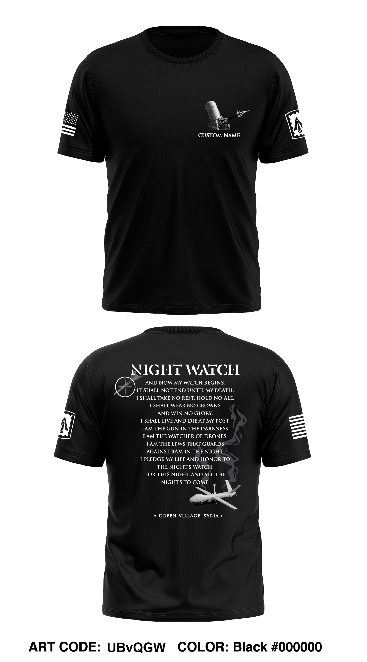 CUSTOM Bravo 2-44 ADA Store 1 Core Men's SS Performance Tee - UBvQGW