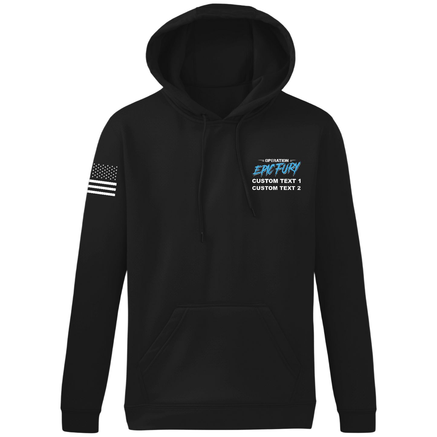 CUSTOM Operation Epic Fury Hi-Tech Performance Hoodie - Blueprint