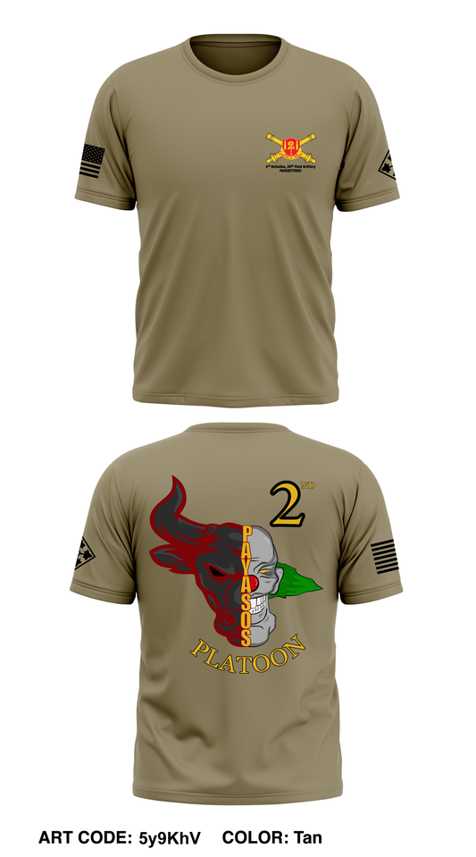B Btry, 3 BN, 29 FAR, 3ABCT Core Men's SS Performance Tee - 5y9KhV