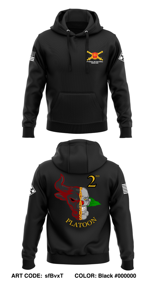 B Btry, 3 BN, 29 FAR, 3ABCT  Core Men's Hooded Performance Sweatshirt - sfBvxT